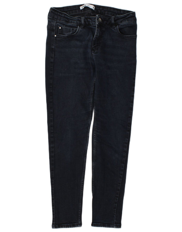 Zara Womens Slim Jeans EU 40 Medium W30 L26 Navy Blue Cotton