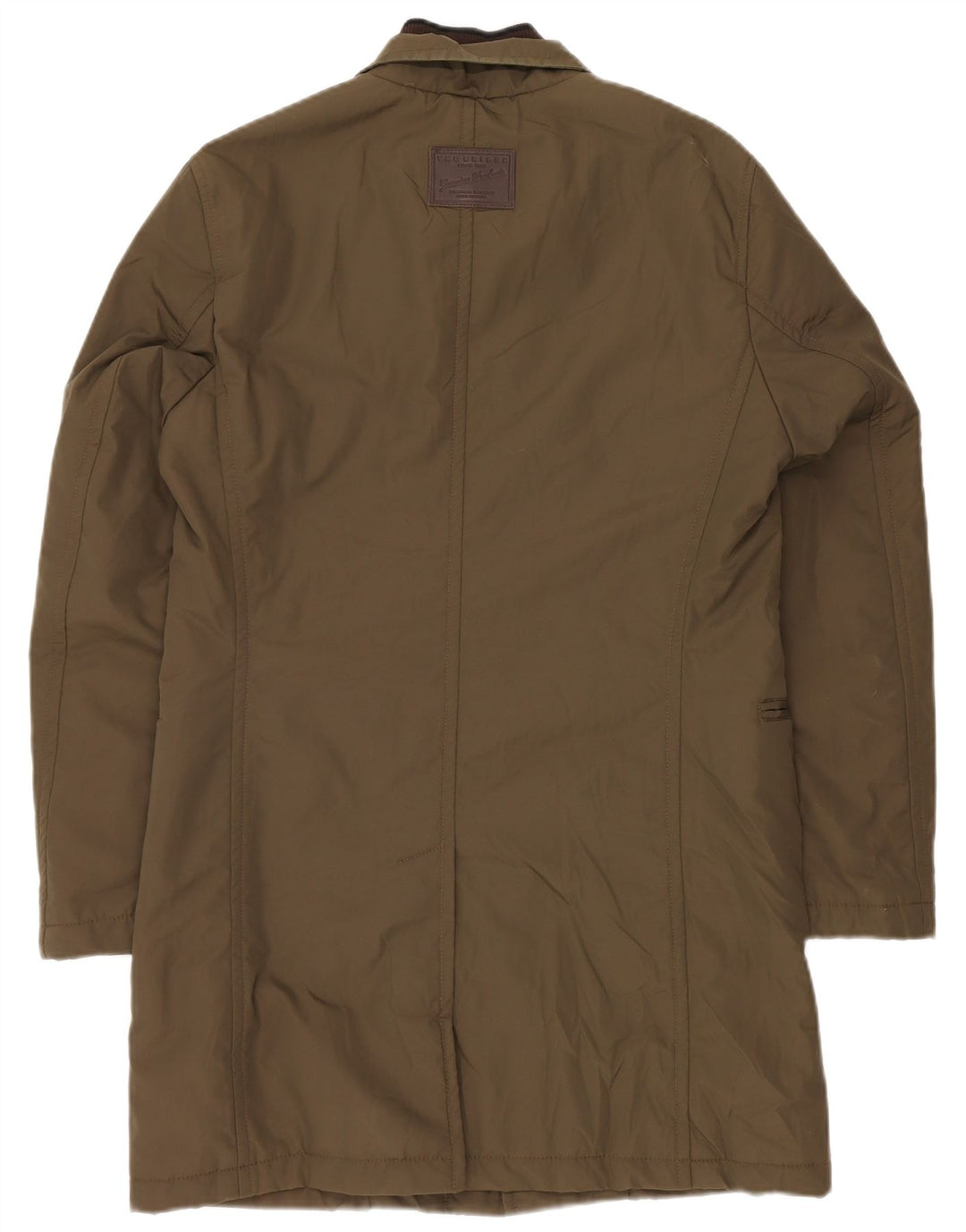 The Bridge Mens Padded Windbreaker Coat IT 48 Medium Khaki Polyamide