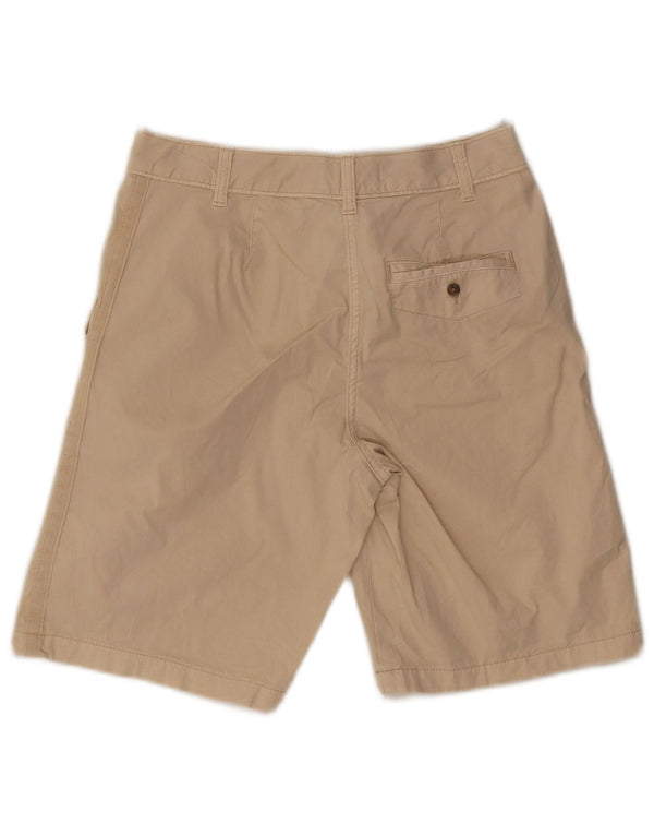 Marks & Spencer Womens Chino Shorts UK 8 Small W27 Beige Cotton