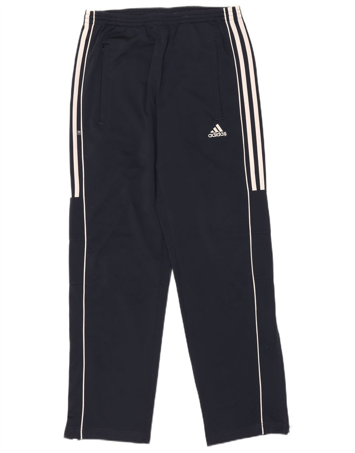 Adidas Boys Tracksuit Trousers 13-14 Years  Navy Blue Polyester