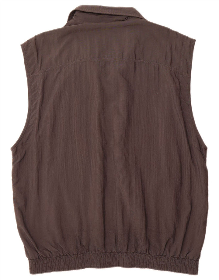 Sergio Tacchini Mens Tracksuit Top Jacket IT 50 Large Grey Polyamide