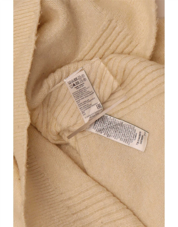 Marks & Spencer Mens Roll Neck Jumper Sweater Medium Beige Acrylic