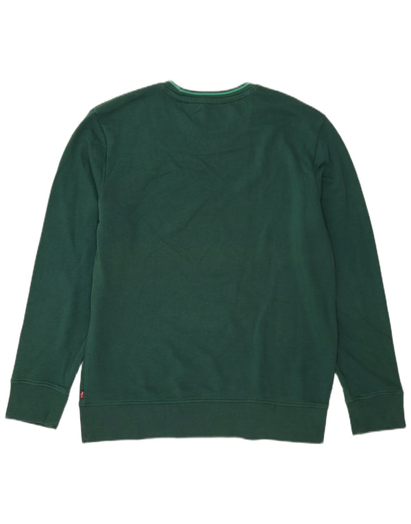 Levi's Mens Sweatshirt Jumper XL Green Cotton