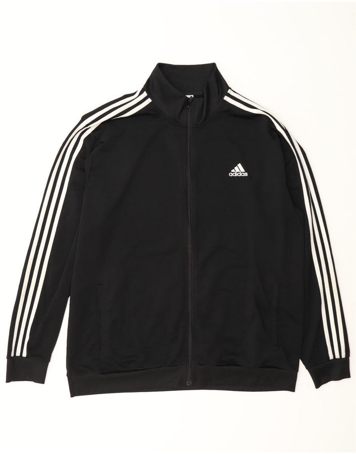 Adidas Mens Tracksuit Top Jacket XL Black Polyester