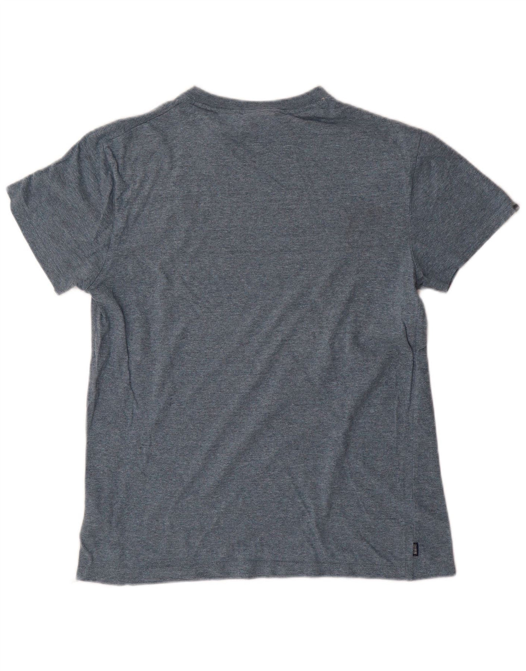 Superdry Mens T-Shirt Top Medium Blue Flecked Cotton