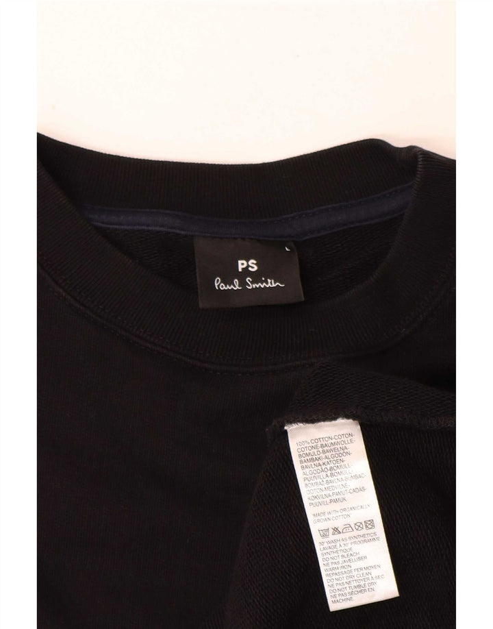 Paul Smith Mens Sweatshirt Jumper Large Black Cotton