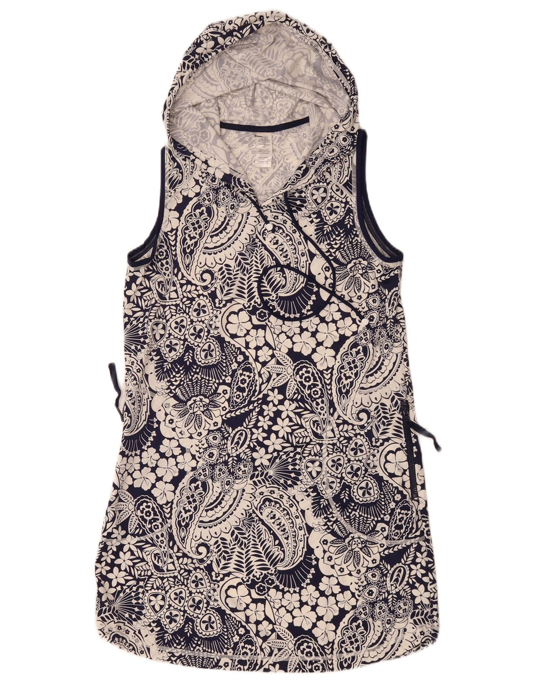 Tommy Bahama Womens Sleeveless Blouse Top UK 10 Small Navy Blue Nylon