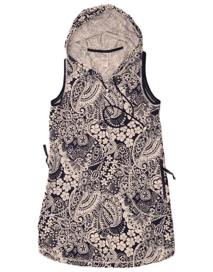 Tommy Bahama Womens Sleeveless Blouse Top UK 10 Small Navy Blue Nylon