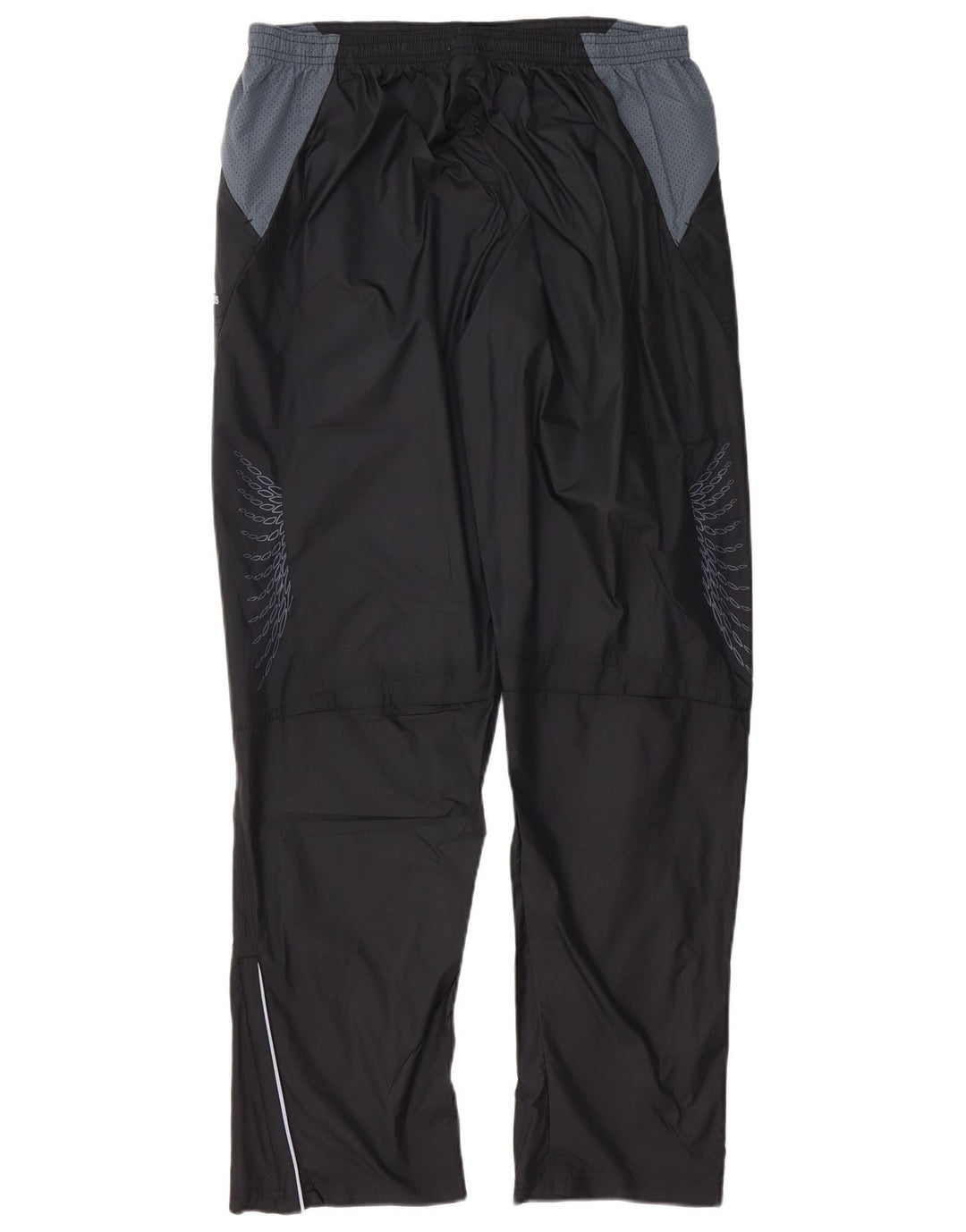 ADIDAS Mens Tracksuit Trousers Large  Black Colourblock Polyester