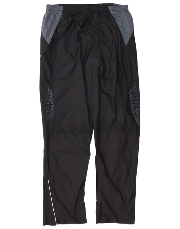 ADIDAS Mens Tracksuit Trousers Large  Black Colourblock Polyester