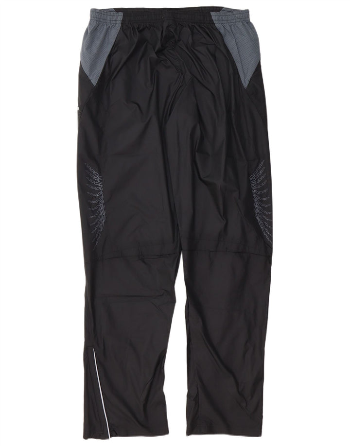ADIDAS Mens Tracksuit Trousers Large  Black Colourblock Polyester