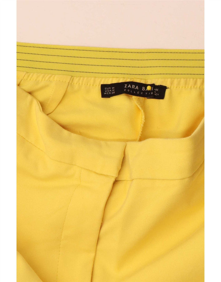 Zara Womens Slim Suit Trousers Medium W28 L29 Yellow
