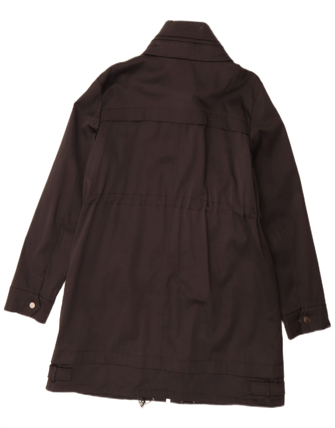 Zara Womens Hooded Parka Jacket UK 14 Medium Black