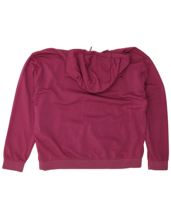 Fila Womens Hoodie Jumper UK 22 3XL Purple Cotton