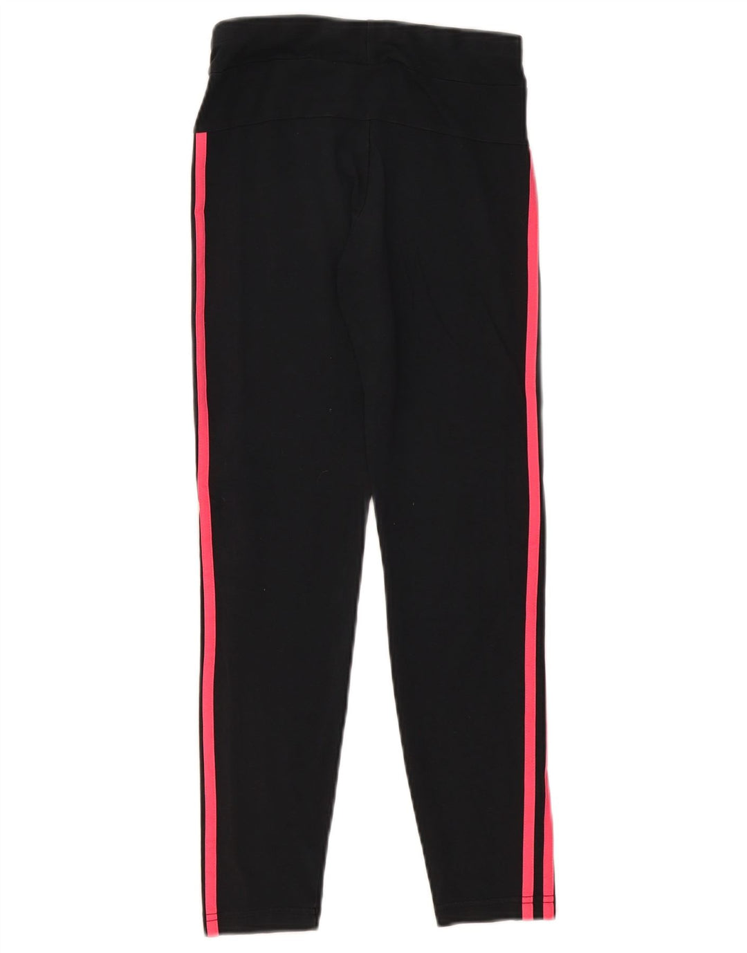ADIDAS Girls Tracksuit Trousers 11-12 Years Black Cotton