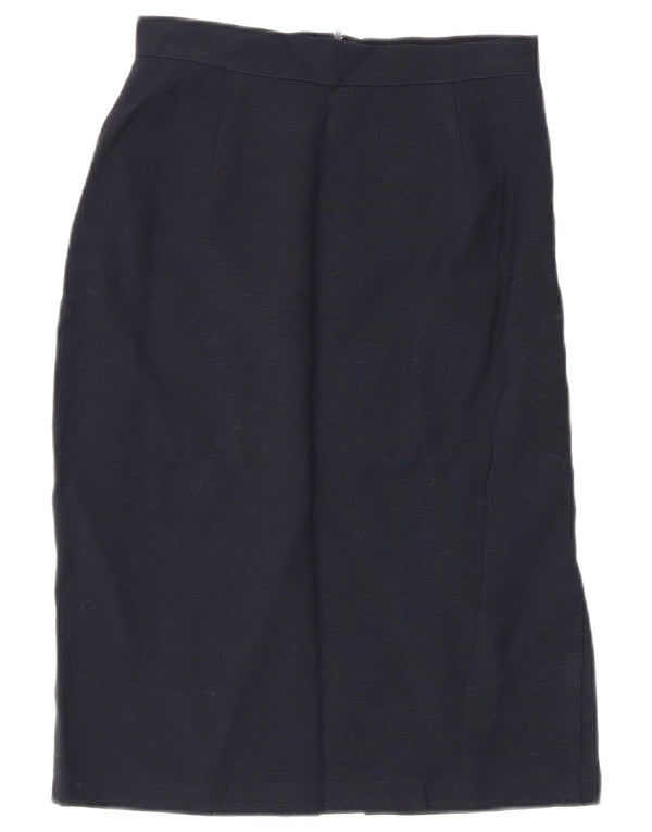 Class Womens 5 Button 2 Piece Skirt Set IT 42 Medium W26 Navy Blue