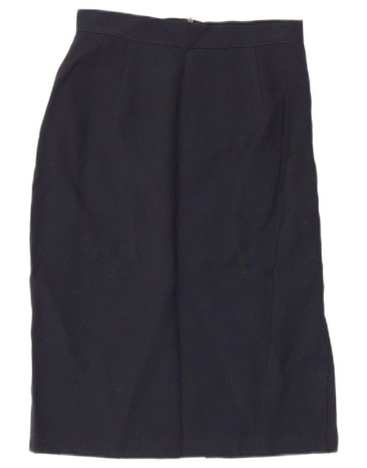 Class Womens 5 Button 2 Piece Skirt Set IT 42 Medium W26 Navy Blue