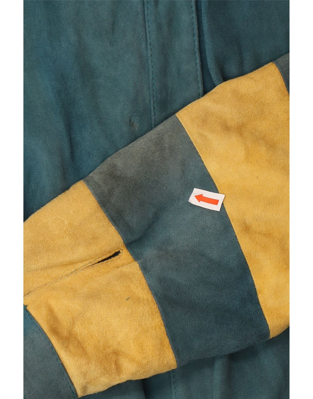 Vintage Womens Bomber Jacket EU 36 Small Green Colourblock