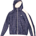 Puma Mens Hooded Padded Jacket UK 36 Small Blue Colourblock Polyester