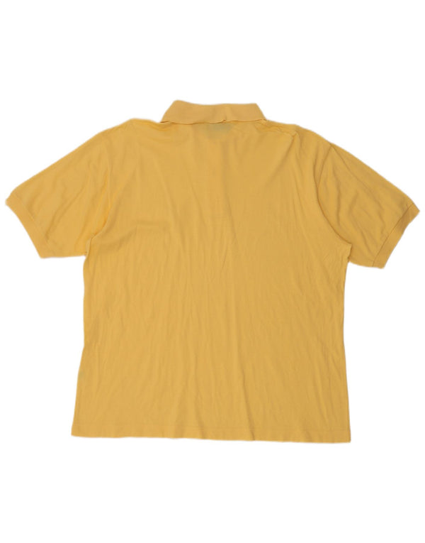 Sergio Tacchini Mens Polo Shirt XL Yellow Cotton