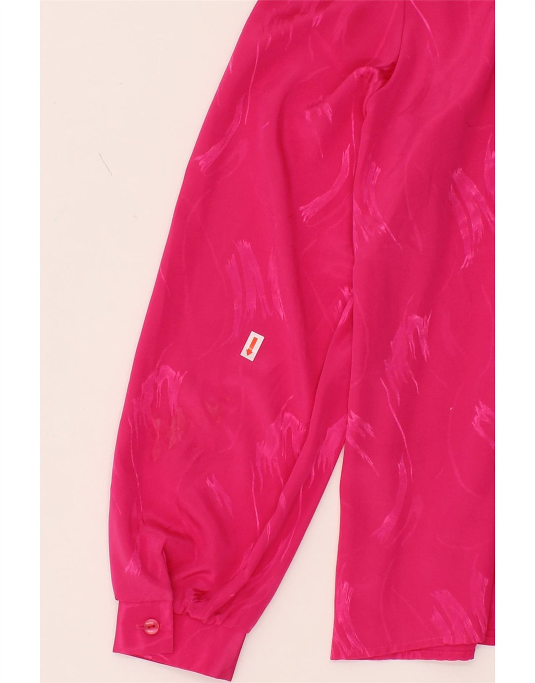 VINTAGE Womens Shirt Blouse UK 16 Large Pink Polyester Vintage Vintage and Second-Hand Vintage from Messina Hembry 