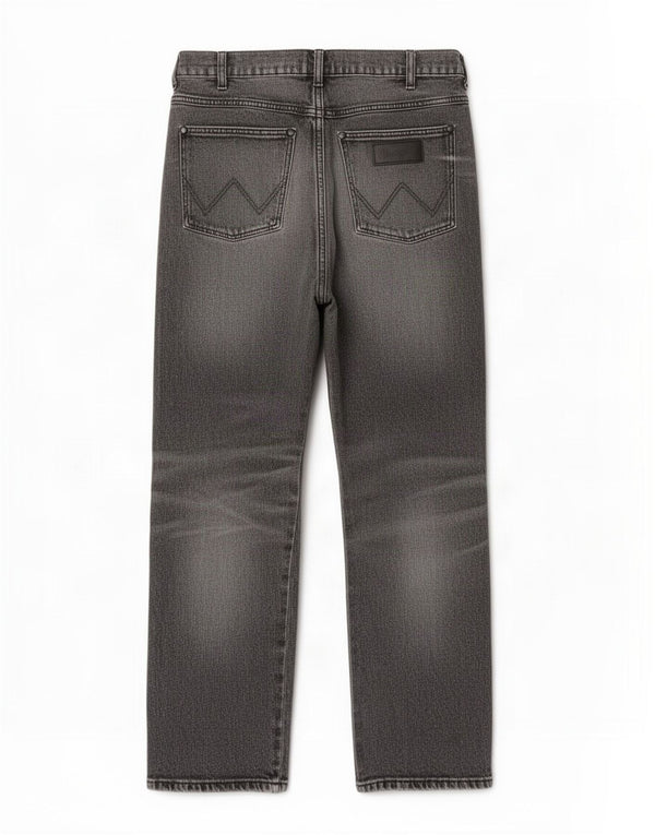 Wrangler Mens Relaxed Fit Straight Jeans W34 L30 Grey Cotton