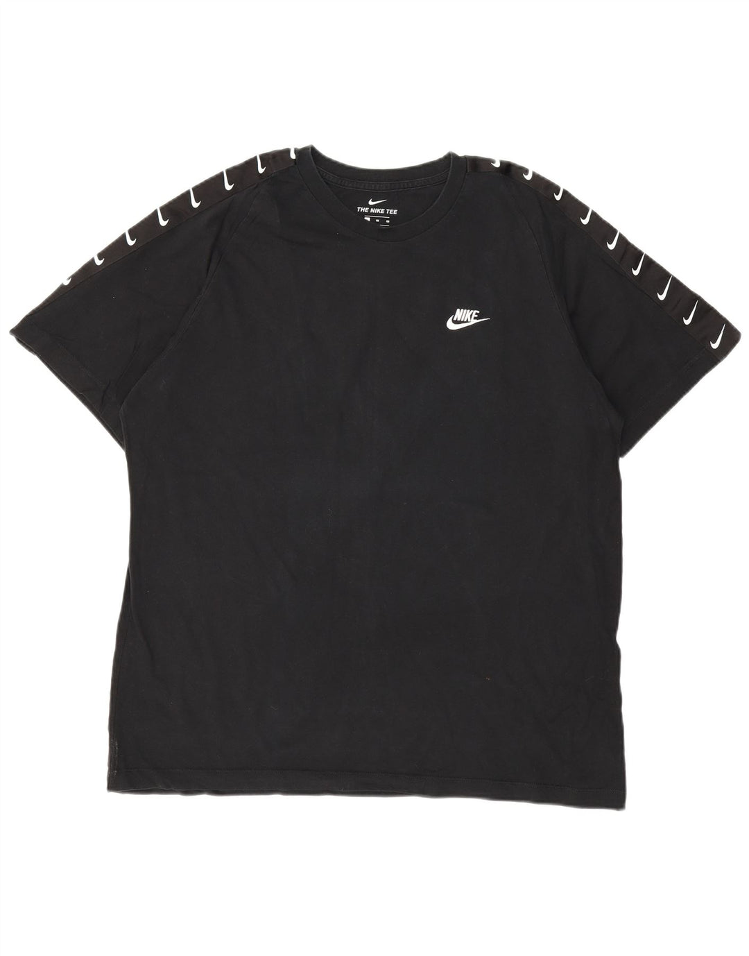 NIKE Mens Graphic T-Shirt Top XL Black Cotton