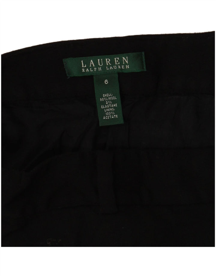 Ralph Lauren Womens A-Line Skirt US 6 Medium W30  Black Wool