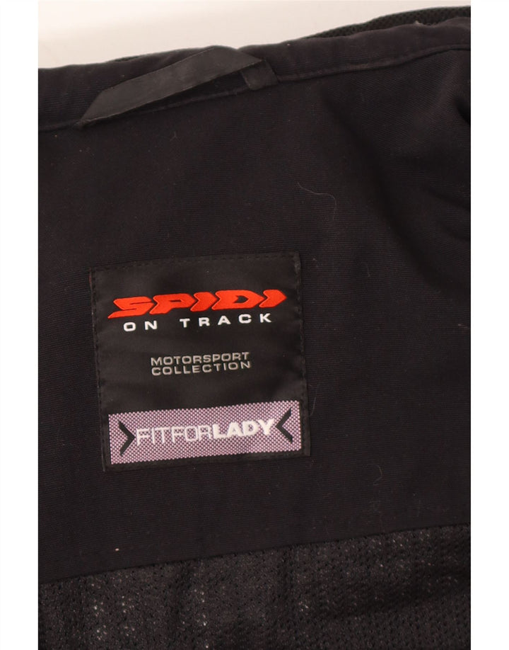 SPIDI Womens Racer Jacket UK 14 Medium Black Vintage Spidi and Second-Hand Spidi from Messina Hembry 