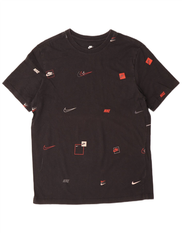 NIKE Mens Graphic T-Shirt Top Medium Black