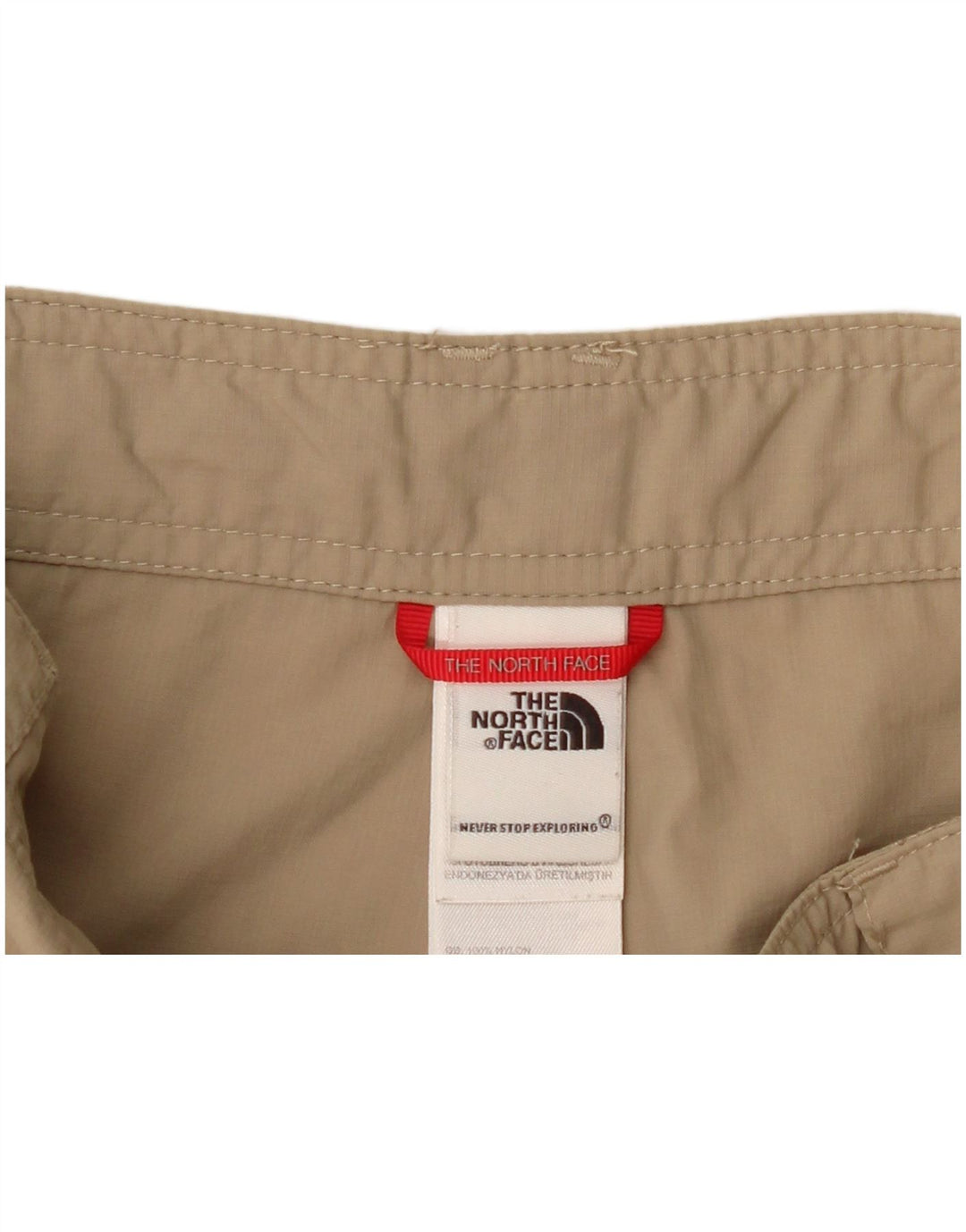 The North Face Womens Cargo Shorts W32 Large Khaki Nylon
