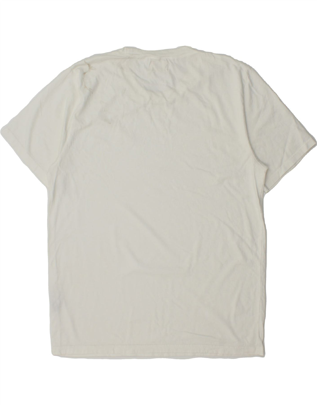 ZARA Mens T-Shirt Top Medium White Cotton Vintage Zara and Second-Hand Zara from Messina Hembry 