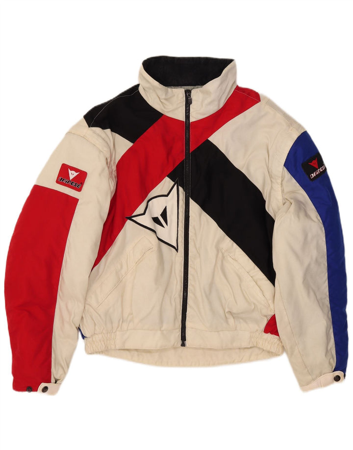 DAINESE Mens Graphic Racer Jacket IT 50 Medium Multicoloured Colourblock