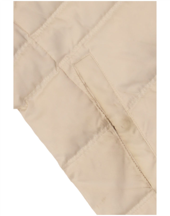 CALVIN KLEIN JEANS Womens Oversized Padded Jacket UK 10 Small Off White