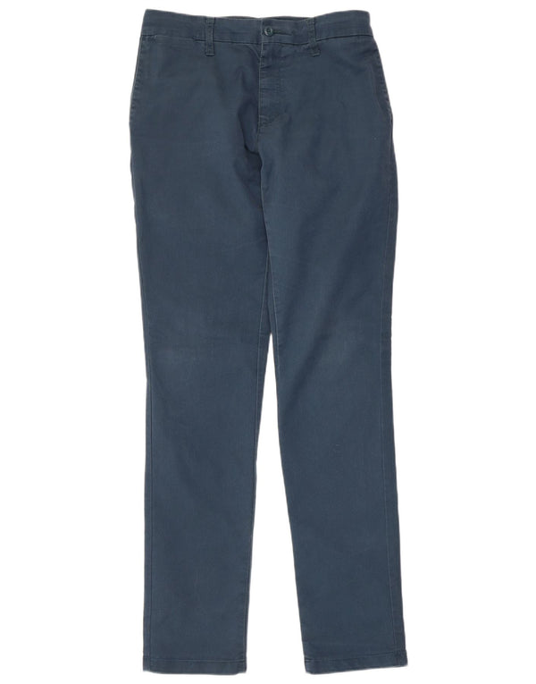 Carhartt Mens Slim Chino Trousers W33 L34 Navy Blue Polyester