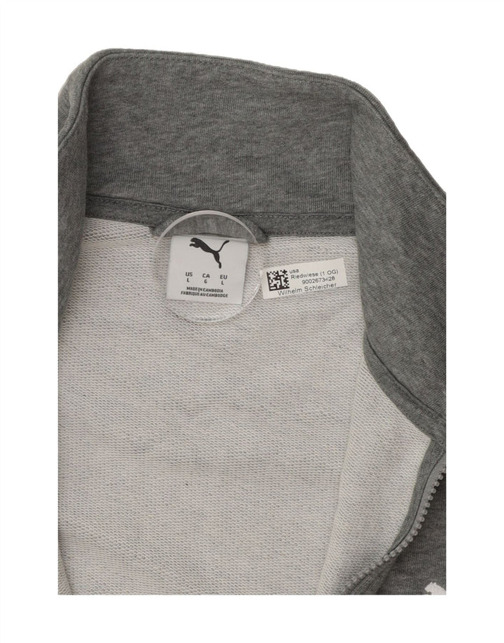 PUMA Mens Tracksuit Top Jacket Large Grey Vintage Puma and Second-Hand Puma from Messina Hembry 