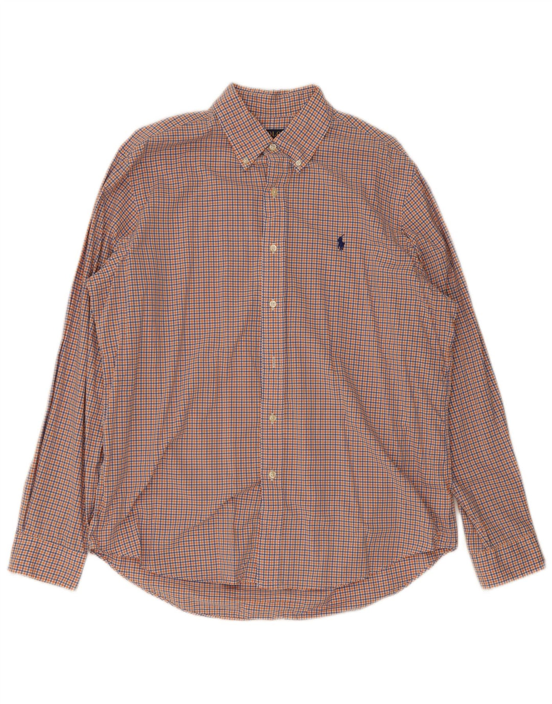 Polo Ralph Lauren Mens Shirt Large Multicoloured Gingham Cotton
