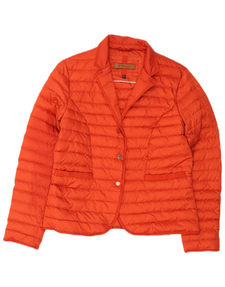 Massimo Dutti Womens Padded Jacket UK 16 Large Orange