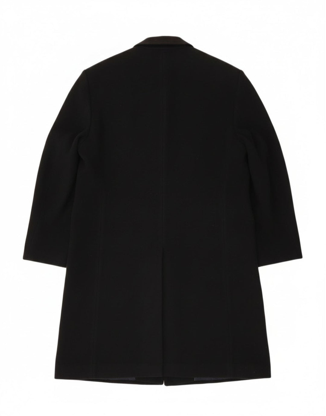 BROOK TAVERNER Mens Overcoat UK 42 XL Black Wool