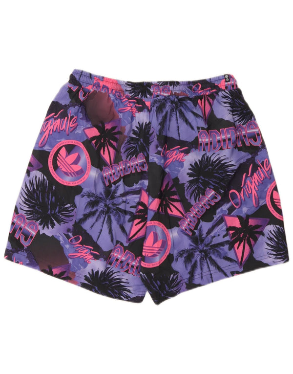Adidas Mens Graphic Swimming Shorts Medium  Multicoloured Floral Polyester