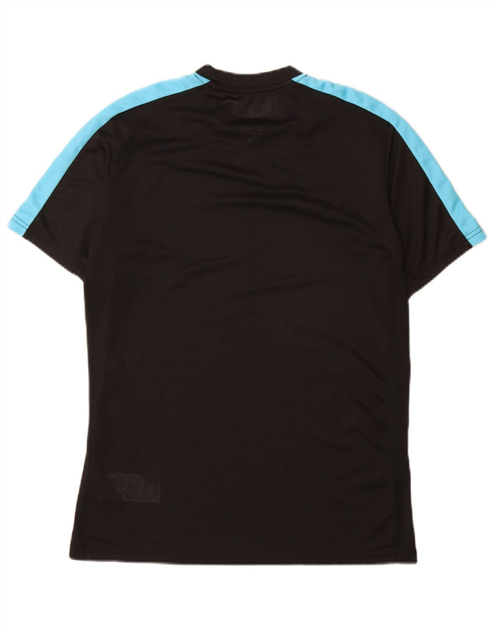 Nike Mens Dri Fit Slim Fit T-Shirt Top Large Black Colourblock Polyester