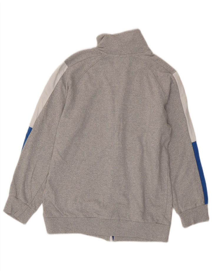 Superga Womens Tracksuit Top Jacket UK 14 Medium Grey Colourblock Cotton