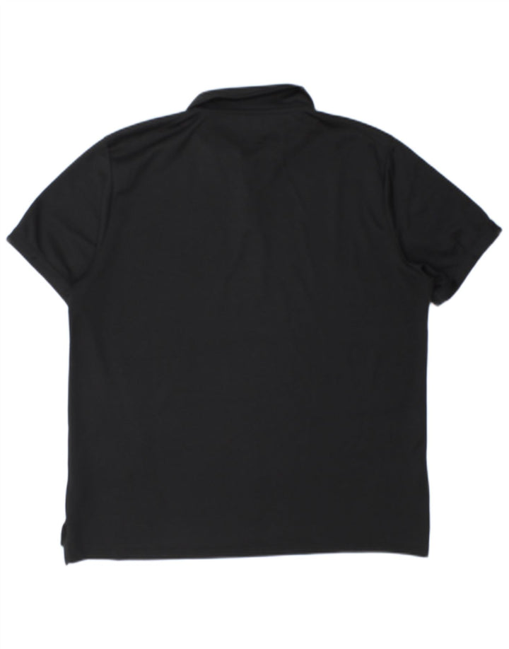 Nike Mens Dri Fit Polo Shirt Large Black Polyester