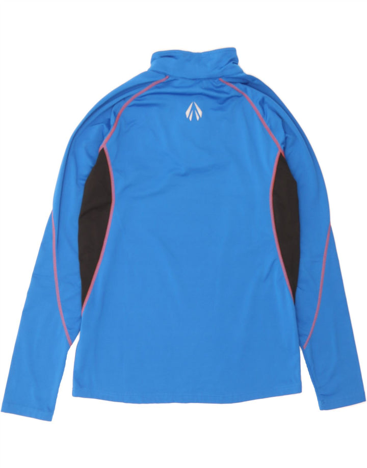 CRIVIT Mens Zip Neck Pullover Tracksuit Top Medium Blue Colourblock Vintage Crivit and Second-Hand Crivit from Messina Hembry 