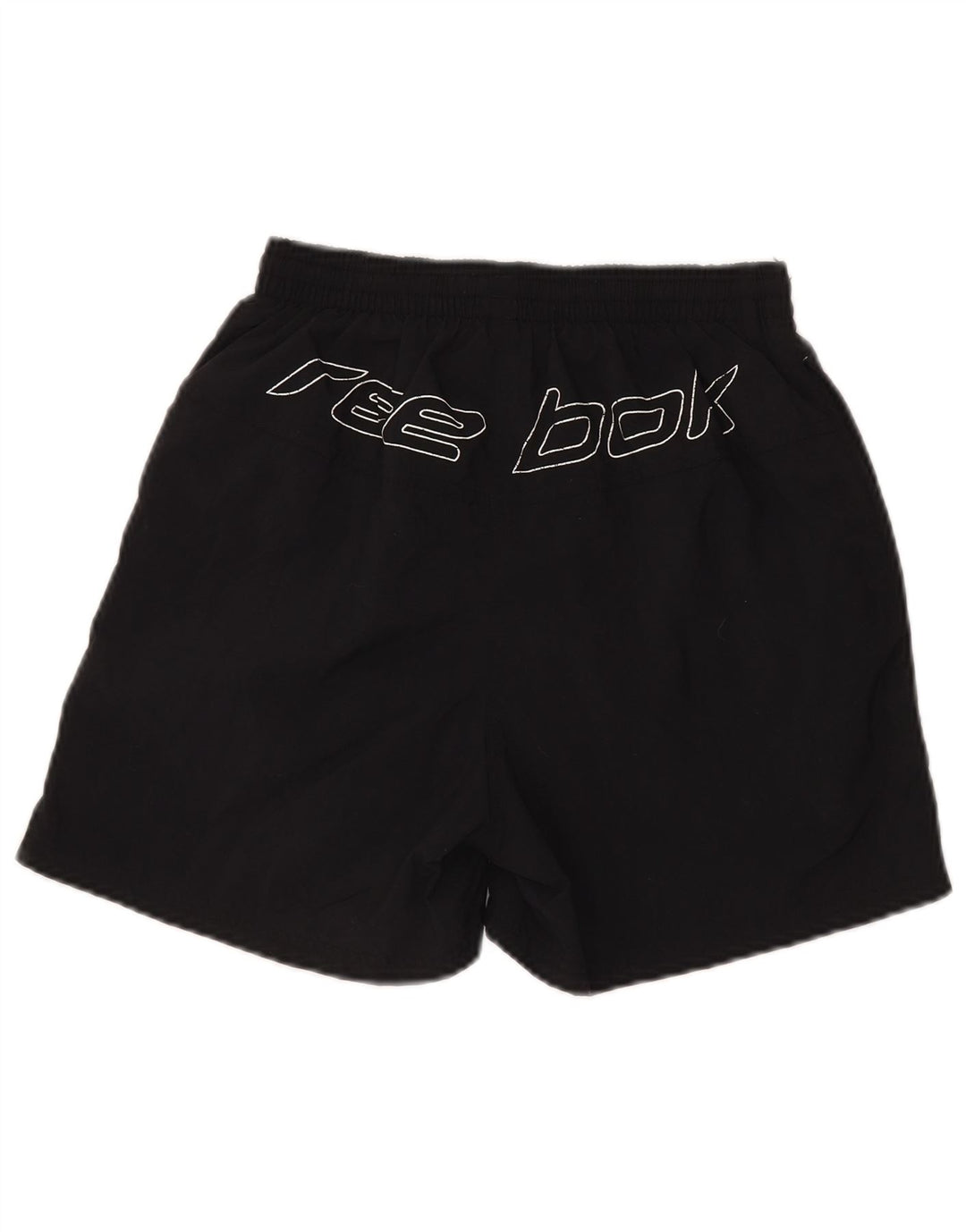 REEBOK Mens Graphic Sport Shorts XS Black Nylon