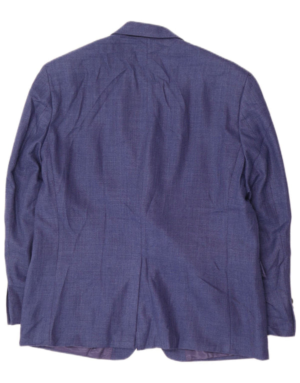 Ralph Lauren Mens 2 Button Blazer Jacket UK 42 XL Blue Polyester