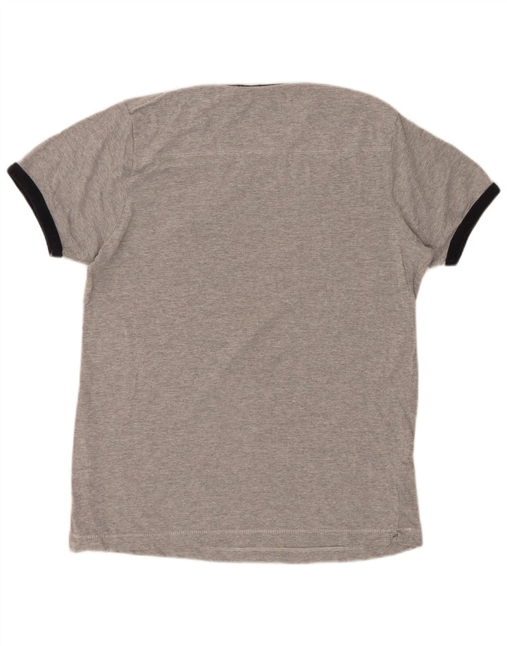 FRENCH CONNECTION Mens T-Shirt Top Medium Grey Cotton
