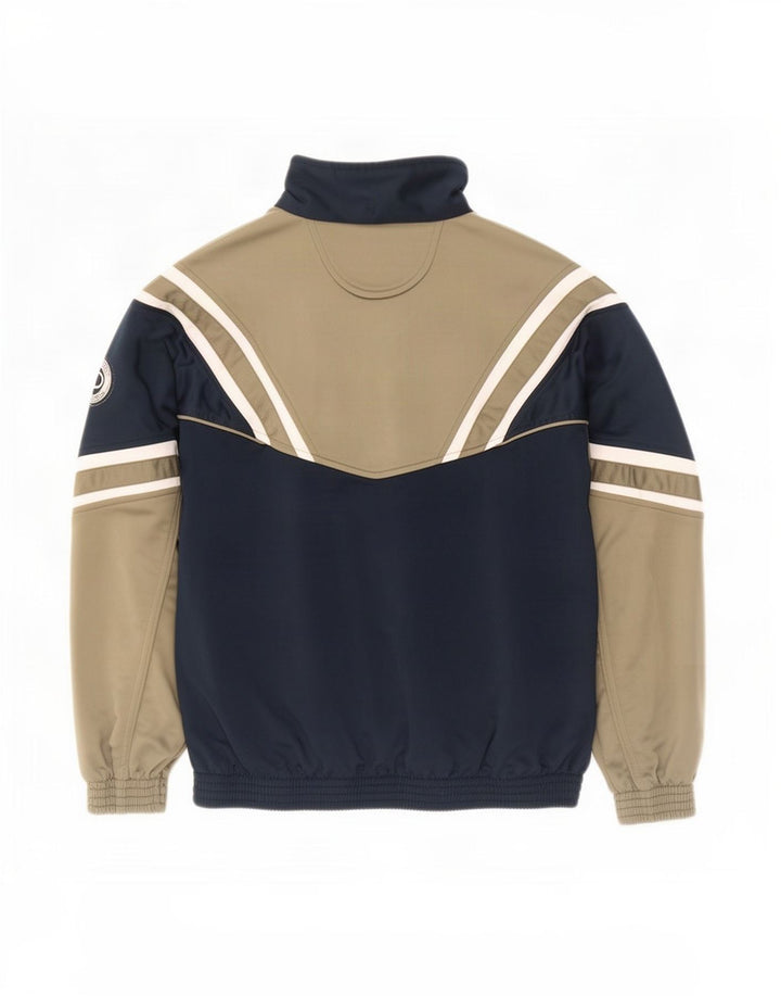 Champion Mens Tracksuit Top Jacket Medium Navy Blue Colourblock Polyester