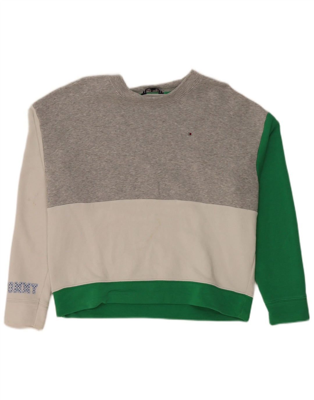 Tommy Hilfiger Womens Graphic Sweatshirt Jumper UK 14 Medium Multicoloured