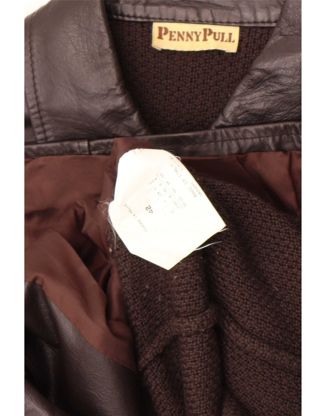 Penny Pull Womens 5 Button Blazer Jacket IT 42 Medium Brown Acrylic